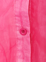 長袖 シアーシャツ