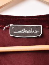 花柄 クロップド レースアップトップス