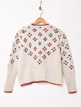 花刺繍 チロルカーディガン