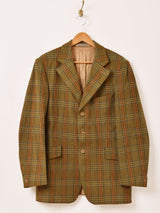 スコットランド製 チェック柄 テーラードジャケット