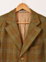 スコットランド製 チェック柄 テーラードジャケット