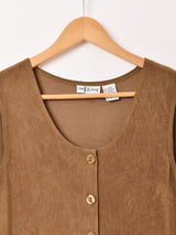 ピーチスキン ノースリーブワンピース