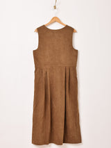 ピーチスキン ノースリーブワンピース