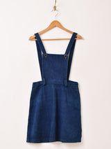 デニム ミニサロペット ワンピース