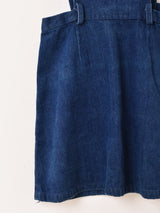 デニム ミニサロペット ワンピース