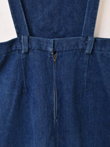 デニム ミニサロペット ワンピース