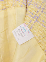 チェーン装飾付き ツイード ミニスカート