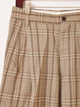 チェック柄 スラックス