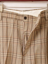 チェック柄 スラックス