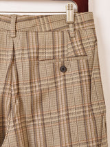 チェック柄 スラックス