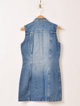 "MARITHE FRANCOIS GIRBAUD" デニム ノースリーブワンピース