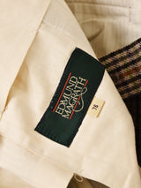 チェック柄 ウール スラックス