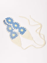 【2色展開】マーガレット柄 クロシェ ヘアバンド