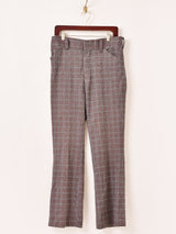 チェック柄 ポリパンツ