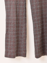 チェック柄 ポリパンツ