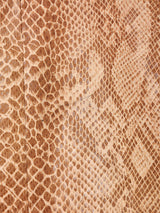 ヴィンテージブローチ付き パイソン柄 テーラードジャケット