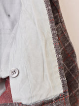 チェック柄 ポリパンツ