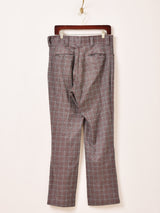 チェック柄 ポリパンツ