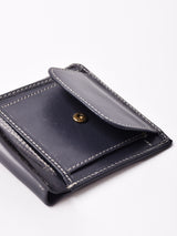 【3色展開】ゴートレザー マルチポケット 二つ折り財布