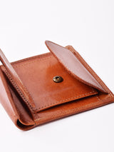 【3色展開】ゴートレザー マルチポケット 二つ折り財布