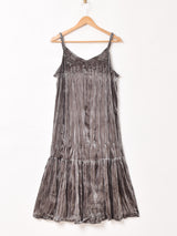 【4色展開】Meridian クリンクル ベロア キャミソールワンピース