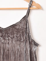 【4色展開】Meridian クリンクル ベロア キャミソールワンピース