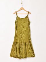 【4色展開】Meridian クリンクル ベロア キャミソールワンピース