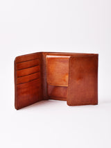 【3色展開】ゴートレザー 三つ折り財布