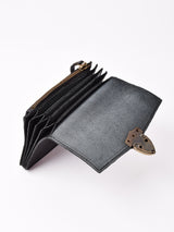 【3色展開】ゴートレザー フラップ 財布