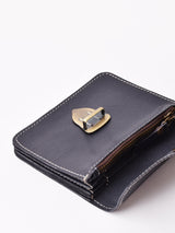 【3色展開】ゴートレザー フラップ 財布