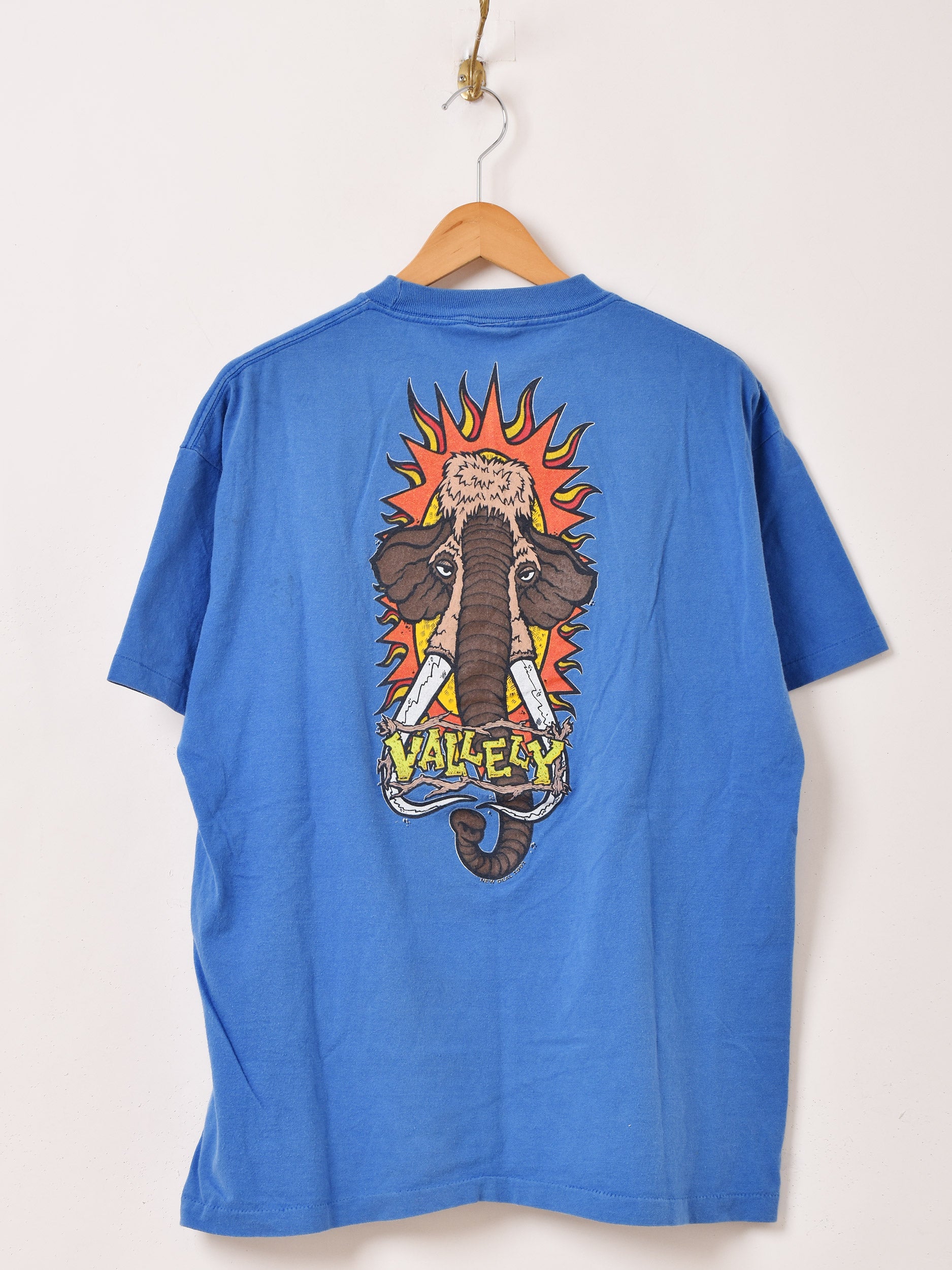 1991's NEW DEAL SKATEBOARDS MIKE VALLELY プリントTシャツ – 古着屋
