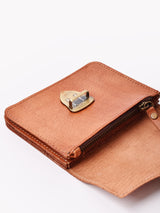 【3色展開】ゴートレザー フラップ 財布