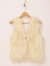 フェイクファー ベスト