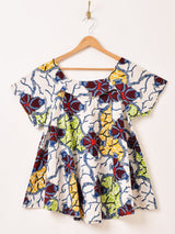 アフリカンバティック 半袖トップス