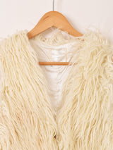 フェイクファー ベスト