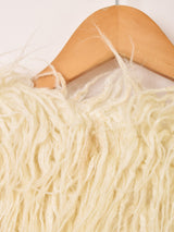 フェイクファー ベスト