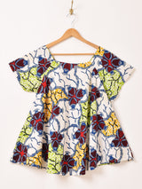 アフリカンバティック 半袖トップス