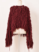 フリンジ ニット カーディガン