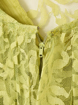 Cape Design Lace Dress