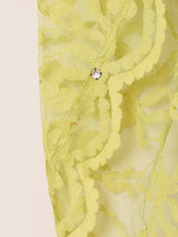 Cape Design Lace Dress