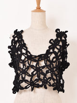 【3色展開】Emerald Motel フラワー クロシェ ビスチェ