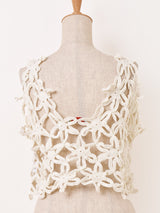 【3色展開】Emerald Motel フラワー クロシェ ビスチェ