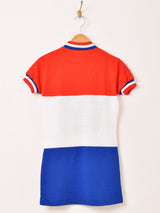 トリコロールカラー サイクルジャージ