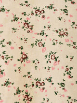 【4色展開】Elcamino 小花柄 リブ タンクトップ