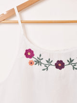 Emerald Motel フラワー刺繍 2way キャミソール