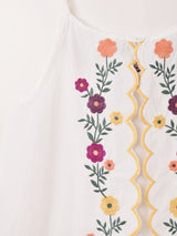 Emerald Motel フラワー刺繍 2way キャミソール