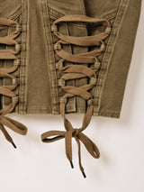 【2色展開】Meridian サイド レースアップ ビスチェ