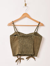 【2色展開】Meridian サイド レースアップ ビスチェ