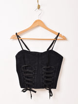 【2色展開】Meridian サイド レースアップ ビスチェ