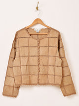 パッチワーク スエードジャケット